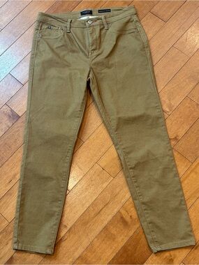 Curve Appeal Womens Size 10 30in Minimalist Jeggings Deep Tan Brown 27” Inseam